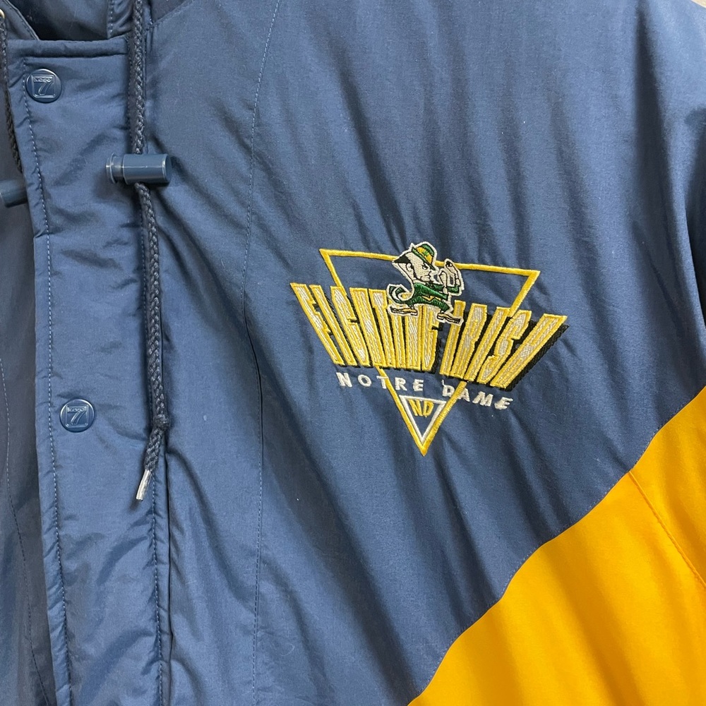 Fighting Irish Norte Dame Large Vintage Bomber Jacket - Picture 4 of 5